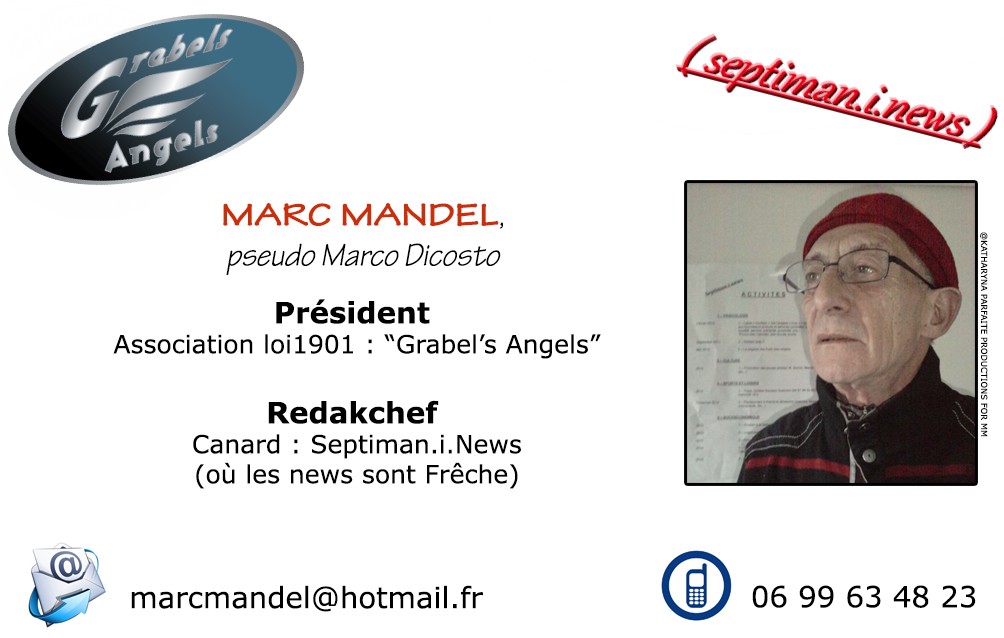 Carte de visite Grabels Angels, Contacter Marc Mandel